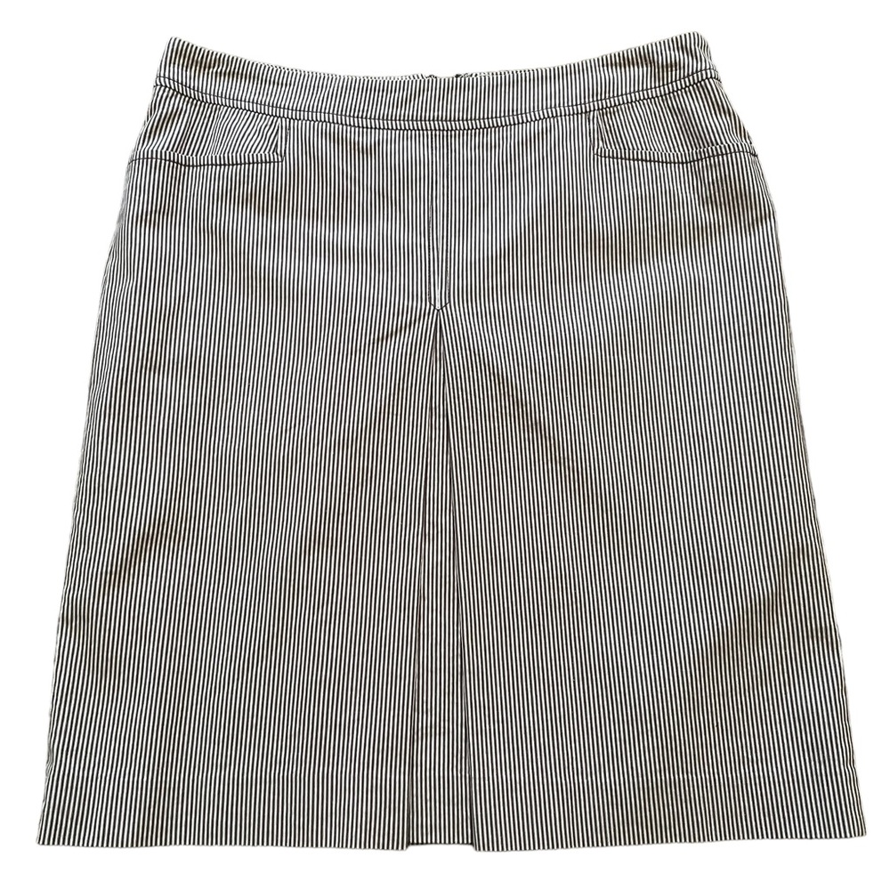 Spanner White and Brown Engineer Stripe Mini Skirt 2